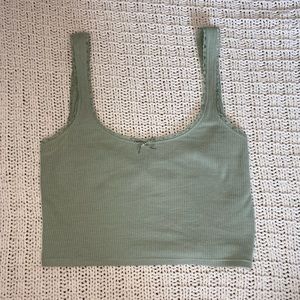 sold pacsun green tank/crop